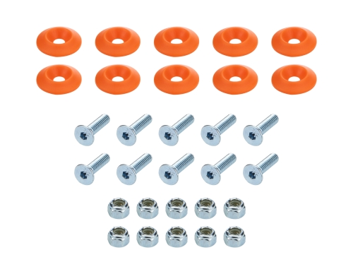 ALLSTAR PERFORMANCE ALL18684 Countersunk Bolt Kit Orange 10pk ALL18684