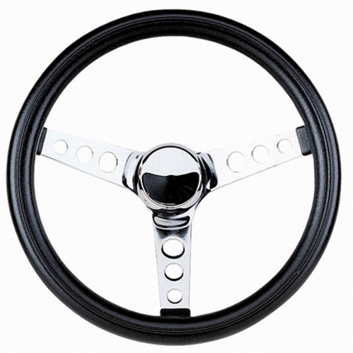 EMPI 79-4110-0 Steering Wheel, 13-1/2 Diameteer, 3-1/2 Dish 3 Spoke 3 Bolt