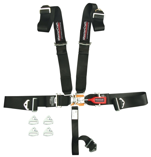 MASTERCRAFT MAS115214 Seat Belt Restraint 3in 5 Point, Black