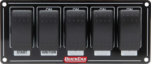 QUICKCAR RACING PRODUCTS QRP52-865 Rocker Switches with Black Plate 52-865