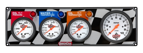 QUICKCAR RACING PRODUCTS QRP61-60413 Flag 3-1 OP/WT/OT/3 In Tach 61-60413