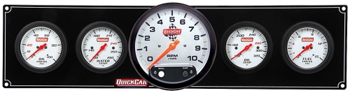 QUICKCAR RACING PRODUCTS QRP61-7751 Extreme 4-1 Gauge Panel OP/WT/5 In Tach/OT/FP 61-7751