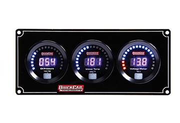 QUICKCAR RACING PRODUCTS QRP67-3017 Digital 3 Gauge Panel OP/WT/VT 67-3017