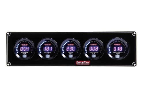 QUICKCAR RACING PRODUCTS QRP67-5036 Digital 5 Gauge Panel OP/WT/OT/FP/WP 67-5036