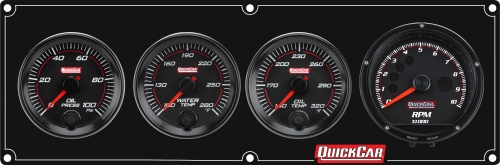 Redline 3-1 Gauge Panel OP/WT/OT w/ Recall Tach 69-3041