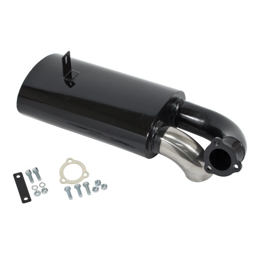 EMPI 00-3264-0 Sideflow Muffler, Black with Stainless Tip, Fits 00-3448-0