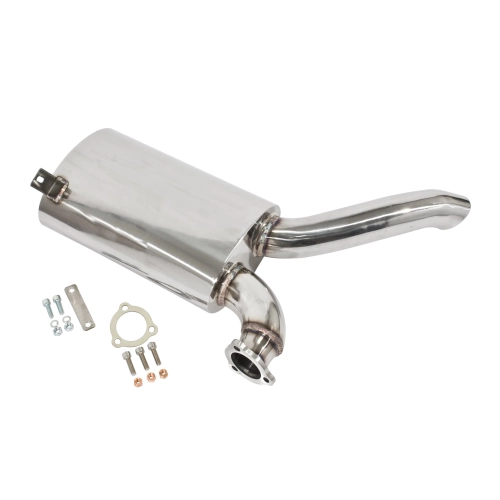 EMPI 00-3481-0 Sideflow Muffler, Stainless, Fits Our 00-3448-0 Exhaust