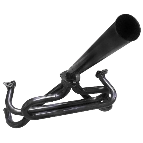 EMPI 00-3730-0 Baja Exhaust, 1-1/2 with 3 Bolt Stinger, Raw