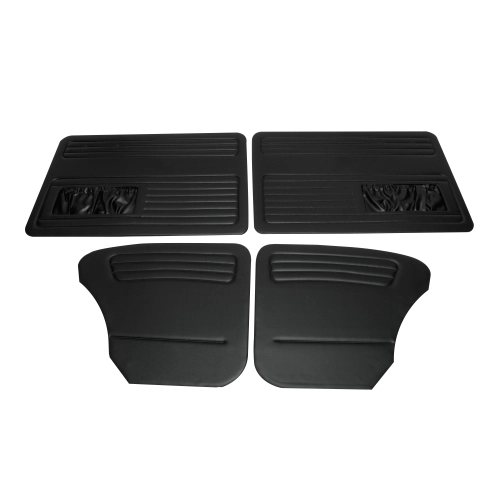 EMPI 00-4852-0 4 Piece Door Panel Kit, Fits Beetle 58-64, Black