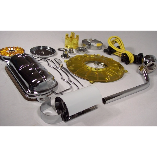 Super Color & Chrome Dress Up Kit, Yellow, for Aircooled VW