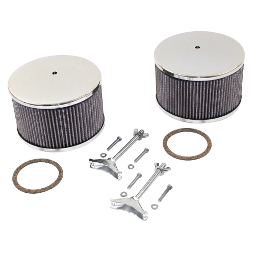 EMPI 00-8801-0 Air Filter Assemblies, 3-3/4 Tall, for Kadron Carbs, Pair