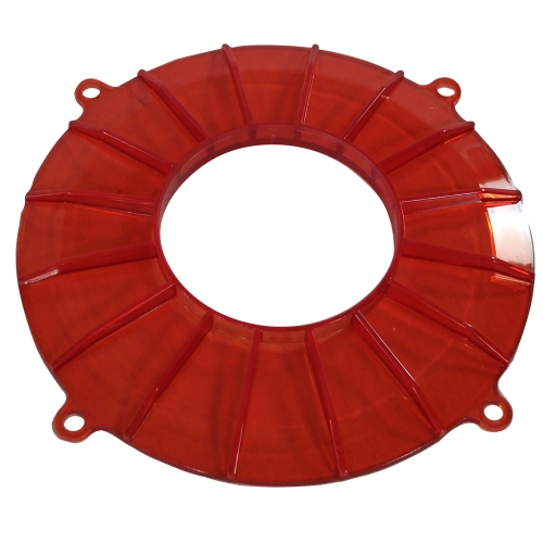 EMPI 00-8848-0 Finned Alternator Backing Plate, Red