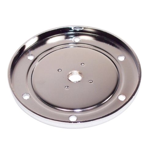 Chrome Oil Sump Drain Plate, Fits All Aircooled VW, No Plug