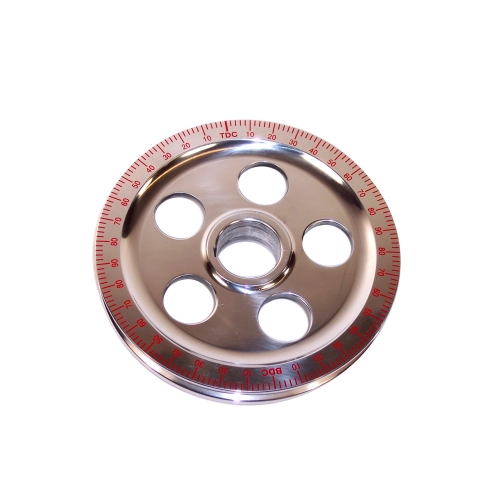 EMPI 00-8915-0 Degree Crank Pulley, Red Numbers, Standard Diameter