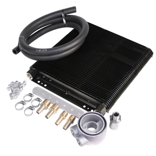 EMPI 00-9218-0 Oil Cooler Kit, 96 Plate Mesa Cooler with Sandwich Adapter