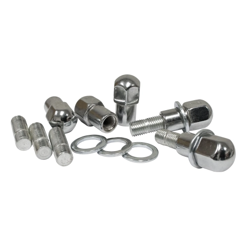 EMPI 6540-20 Chrome Mag Wheel Lug Nut & Stud, 12mm