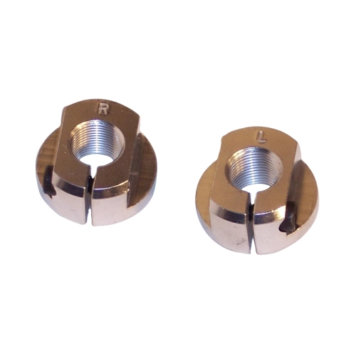 Billet Spindle Nuts, Fits King Pin & Combo Spindles, Pair