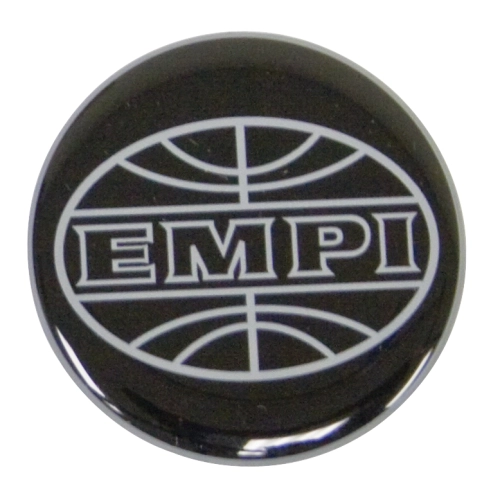 EMPI 00-9664-0 Wheel Cap, EMPI Logo, Black/Silver, 43mm Set of 4