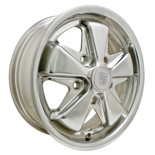 EMPI 00-9680-0 911 Alloy Wheel, Polished, 5.5 Wide, 5 on 130mm