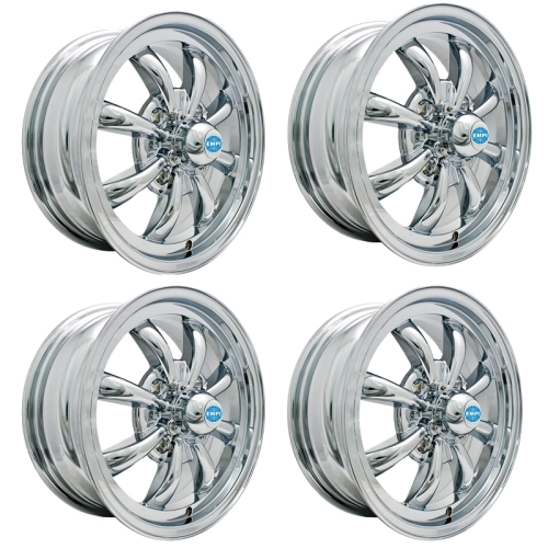 Appletree Automotive 00-9683-4 Gt-8 Wheels All Chrome, 5.5 Wide, 4 on 130mm VW