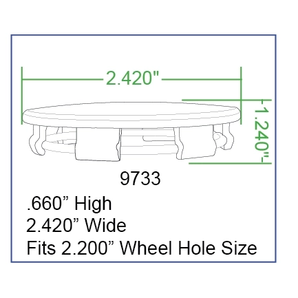 Replacement Wheel Cap, for BRM Wheels, New Beetle Only