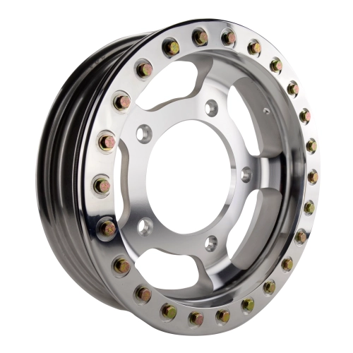 Appletree Automotive 00-9765-0-P 15 X 7 Forged Beadlock Rim, 5 On 205mm, Polished Beadlock