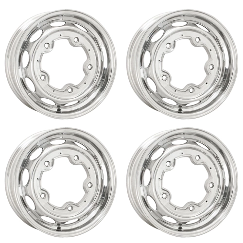 Appletree Automotive 10-1172-4 Vintage 190 Wheels, 15 x 4.5, 5 on 205, Polished Set of 4