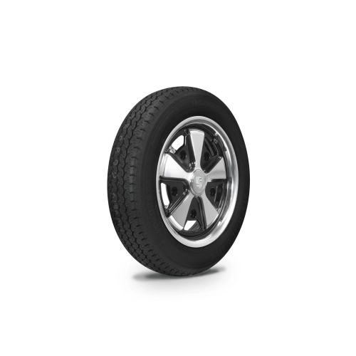 Wheel Tire Combo, 911 Alloy, Black Polished, 5 On 205