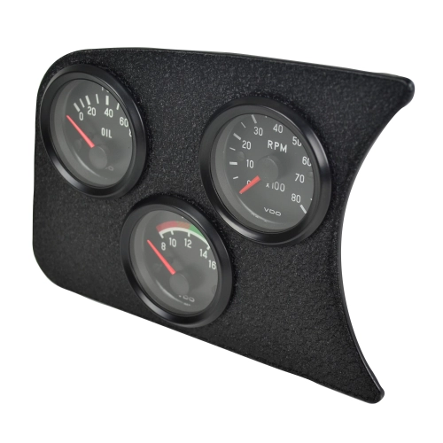 3 Hole Gauge Panel, Black for 42401