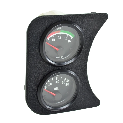 2 Hole Gauge Panel, Black for 42401