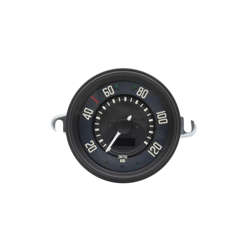 EMPI 14-1103-0 115mm Speedometer 0-120 KMH with Black Dial Chrome Bezel