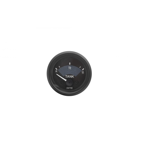 EMPI 14-1123-0 52mm Fuel Gauge For Type 1, Black Bezel 6 Volt