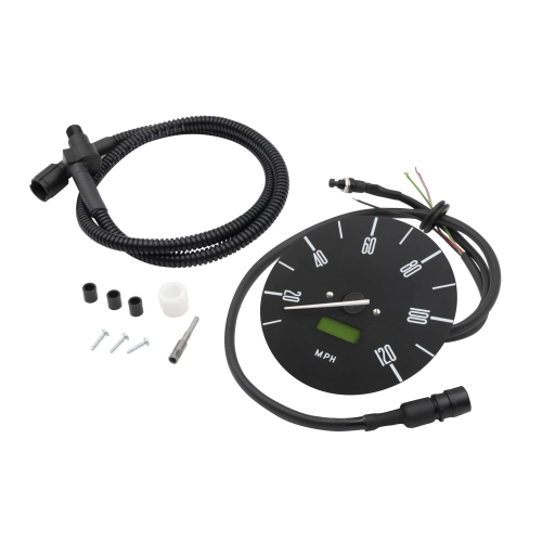 120mm Speedometer 10-120 MPH Black Dial Type 2