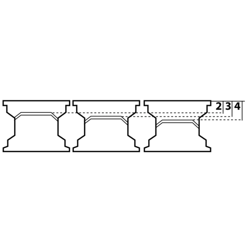 15 X 10 Aluminum Rim, 5 On 205mm, 3-1/2 Backspacing