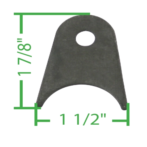 Tab, 1 1/4 Radius, 5/16 Hole