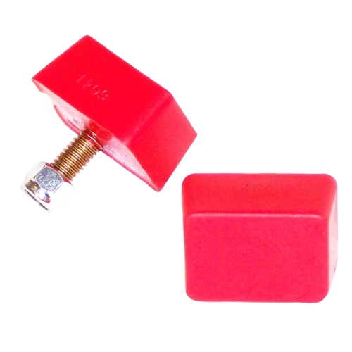 Bump Stops, Rectangular, with Molded In Stud, Pair