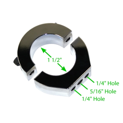 Billet Bracket, Extra Thick, For 1-1/2 Tube, Each