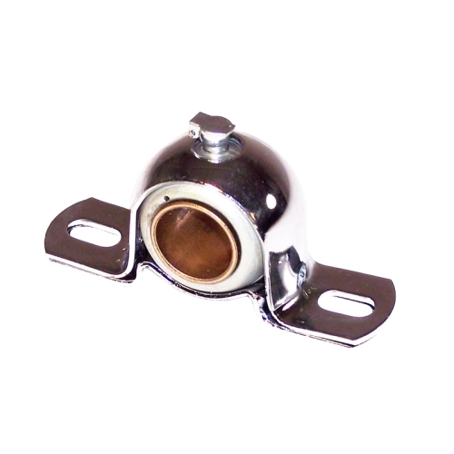 Steering Bushing, 3/4 Shaft, Bolt On Style, Chrome