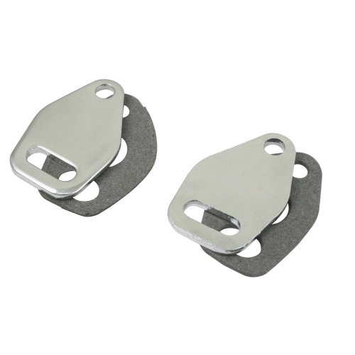 EMPI 17-2824-0 Chrome Heat Riser Block-Offs, for Aircooled VW, Pair