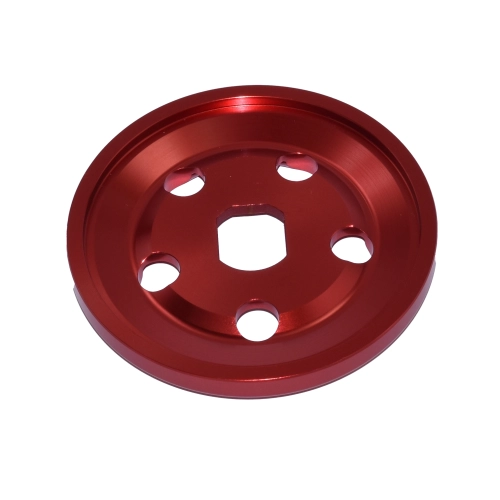 EMPI 18-1084-0 Billet Alternator Pulley Half, for VW, Red