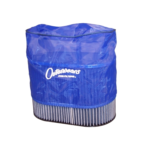 OUTERWEARS 195-6TBL Outerwear Pre-Filter, 4.5 X 7 Oval, 6 Tall, Blue