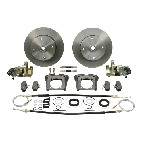 IAP 22-2865-F Disc Brake Kit, 4 On 130mm, With E-Brake Short Spline Forged