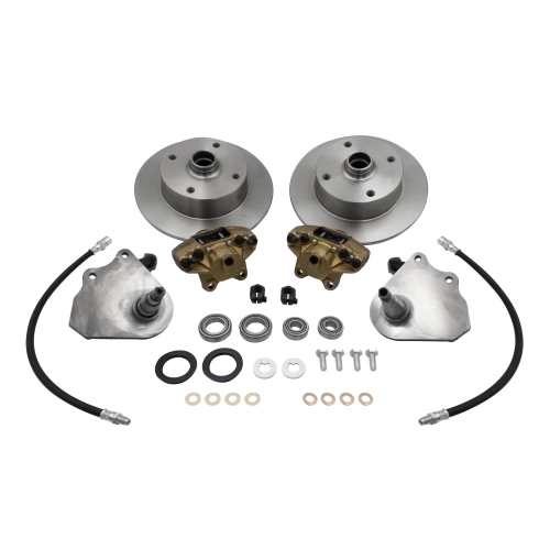 EMPI 22-2881-0 Drop Spindle Disc Brake Kit, 4 On 130mm, for King Pin 59-65