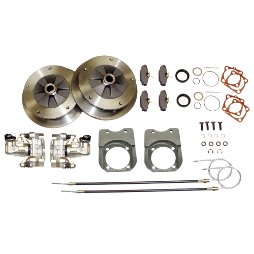 EMPI 22-2905-F Disc Brake Kit, 5 On 205, with E-Brake, 58-67 Swing Forged