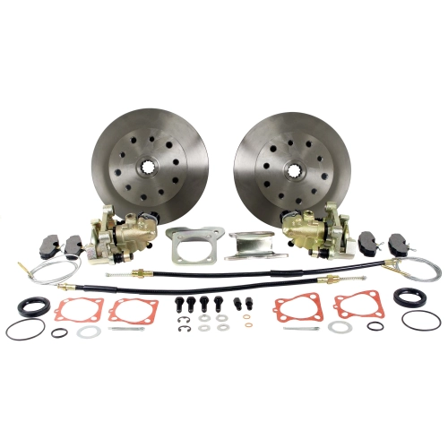 Disc Brake Kit, 5 On 4-3/4 Chevy, with E-Brake Short Spline