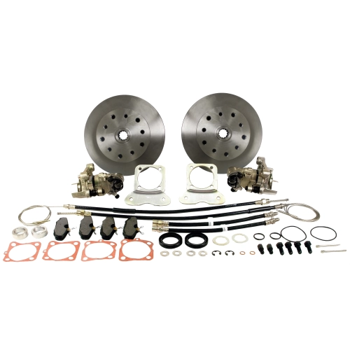 EMPI 22-2913-0 Disc Brake Kit, 5 On 4-3/4 Chevy, with E-Brake, Long Spline