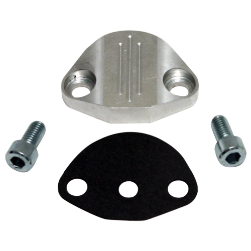 EMPI 4548-25 Fuel Pump Block Off, Billet Aluminum