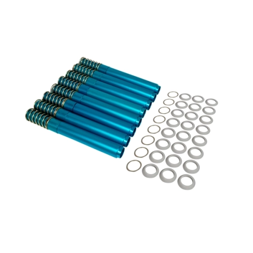 Push Rod Tubes, Spring Loaded, 8 Pieces