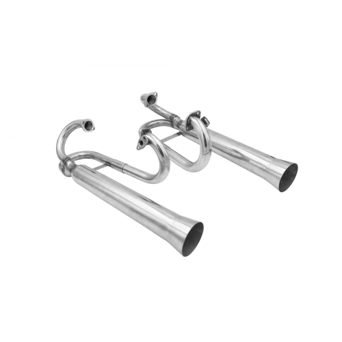 Megadual Exhaust, Racing Style, Stainless Steel