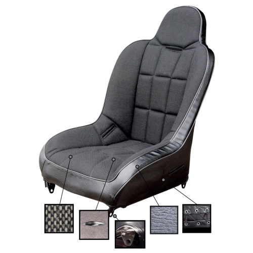 Race-Trim Replacement Black Vinyl Wide Seat Cover